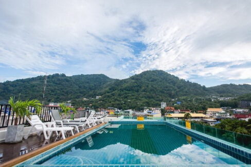 Boutique Hotel for Lease Patong with Rooftop Pool is located in a quiet location far from the crowdy area but just 5 minutes drive from the center city.